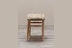 Miniature Tabouret en teck beige Bali 2