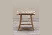 Miniature Tabouret en teck beige Bali 3