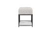 Miniature Tabouret en tissu gris Milou 3