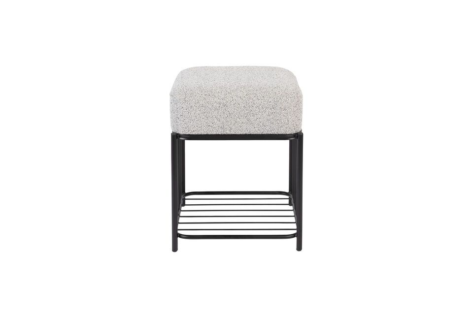 Découvrez le confort et la simplicité avec notre tabouret en tissu gris Milou