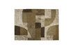 Miniature Tapis 160x230 cm en laine brun Silvan 1