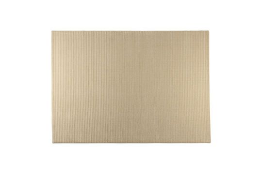 Tapis 160x230 cm en tissu beige Shore Détouré