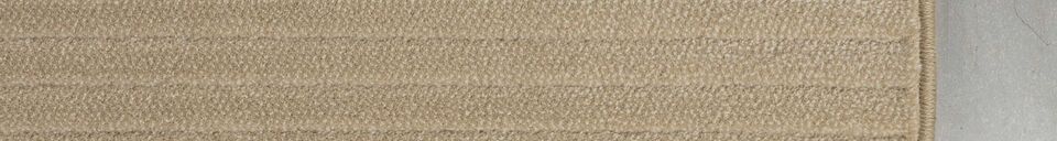 Mise en avant matière Tapis 160x230 cm en tissu beige Shore