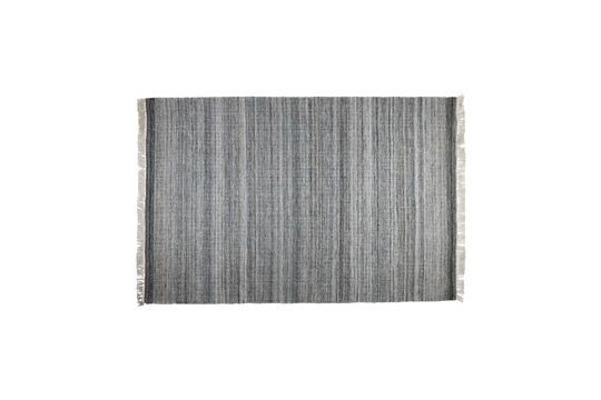 Tapis 160x230 cm en tissu gris Lorenzo Détouré