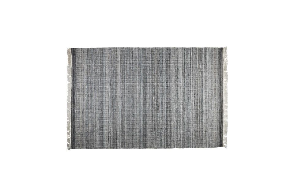 Tapis 160x230 cm en tissu gris Lorenzo White Label