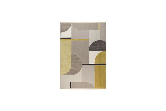 Tapis 160x230 cm en tissu jaune Hilton Détouré