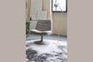 Miniature Tapis 200x200 cm en tissu gris Moon 7