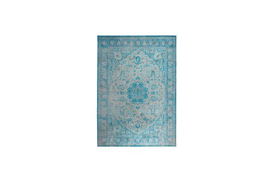 Tapis 200x200 cm en viscose bleu Chi Détouré