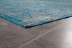 Miniature Tapis 200x200 cm en viscose bleu Chi 12