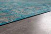 Miniature Tapis 200x200 cm en viscose bleu Chi 13