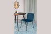 Miniature Tapis 200x200 cm en viscose bleu Chi 3