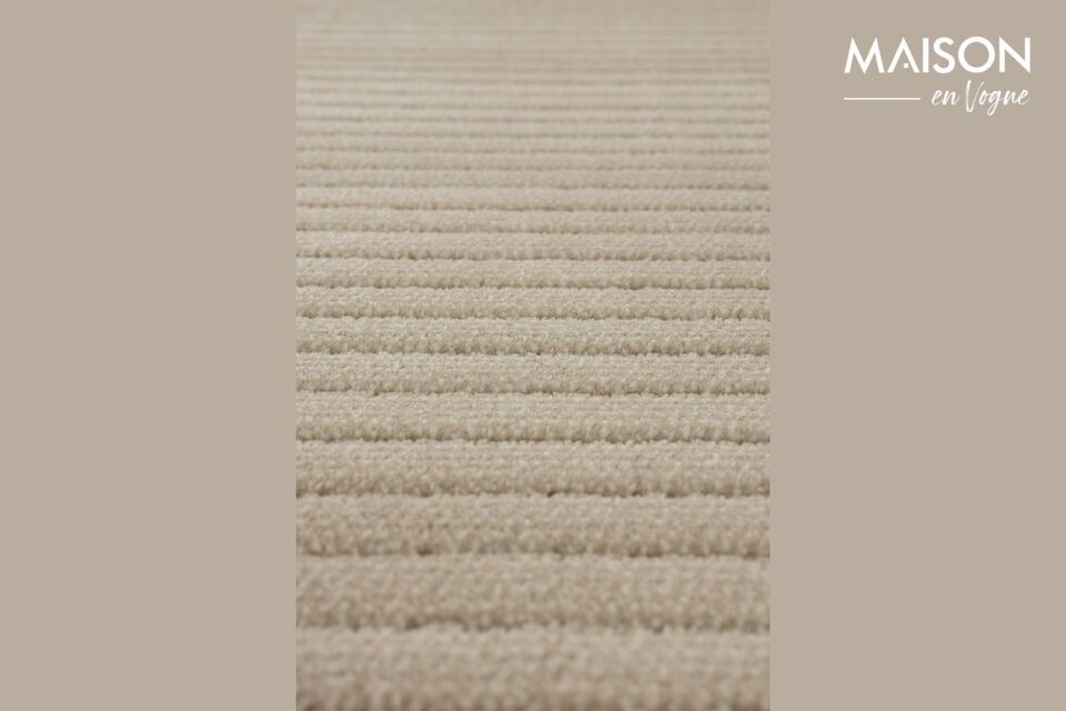 Découvrez la douceur et l\'élégance avec le tapis en tissu beige Shore