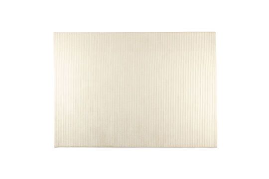 Tapis 200x290 cm en tissu blanc Shore Détouré