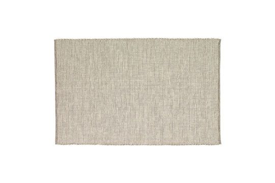 Tapis 200x300cm en lainegris et blanc cassé Poppy Détouré