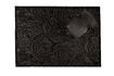 Miniature Tapis 240x170 cm en tissu noir Dots 2