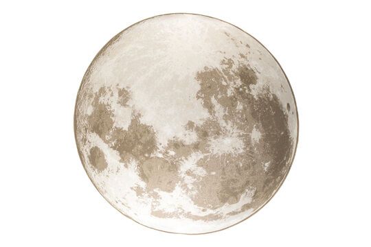 Tapis 280x280 cm en tissu beige Moon