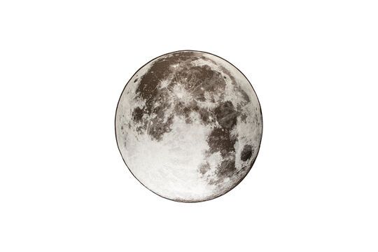 Tapis 280x280 cm en tissu gris Moon