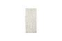 Miniature Tapis en coton blanc 160x70 cm Chindi Détouré