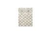 Miniature Tapis en coton blanc et noir 200x140 cm Kuba 1