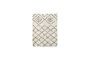 Miniature Tapis en coton blanc et noir 200x140 cm Kuba Détouré