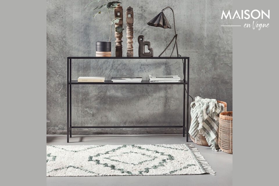 Apporte style et confort avec notre tapis vert en coton!