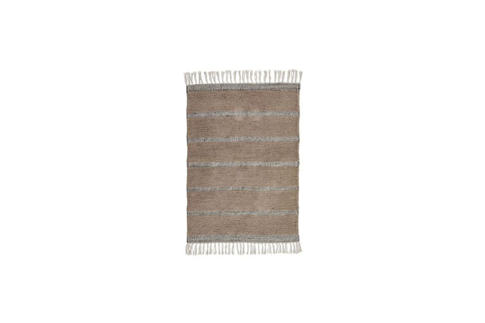 Tapis en fibre naturelles clair 90x60 cm Chen House Doctor