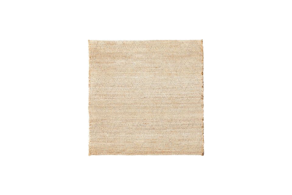 Tapis en fibres naturelles beige 180x180 cm Mara House Doctor