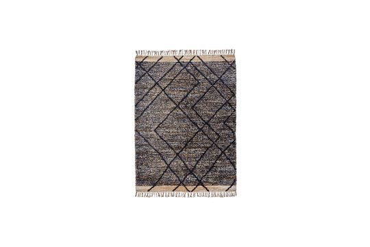 Tapis en fibres naturelles beige et noir 200x140 cm Moro Détouré