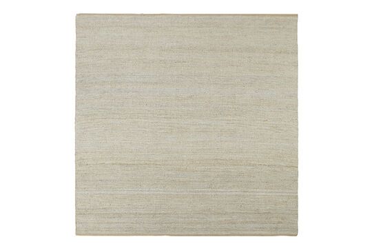 Tapis en fibres naturelles gris clair 250x250 cm Hempi Détouré