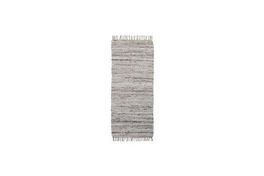 Tapis en fibres naturelles gris et marron 200x80 cm Hafi Détouré