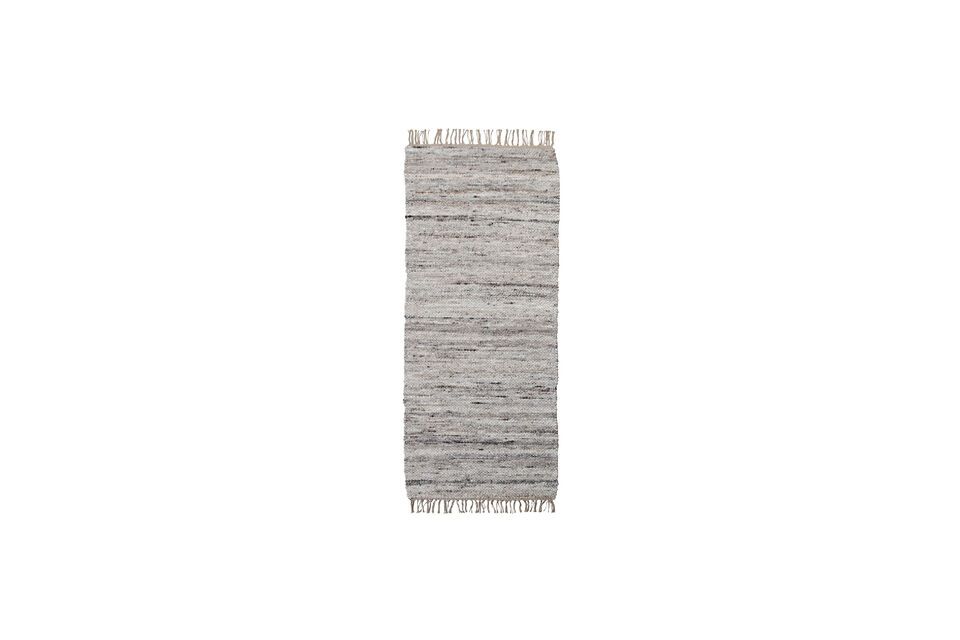 Tapis en fibres naturelles gris et marron 200x80 cm Hafi House Doctor