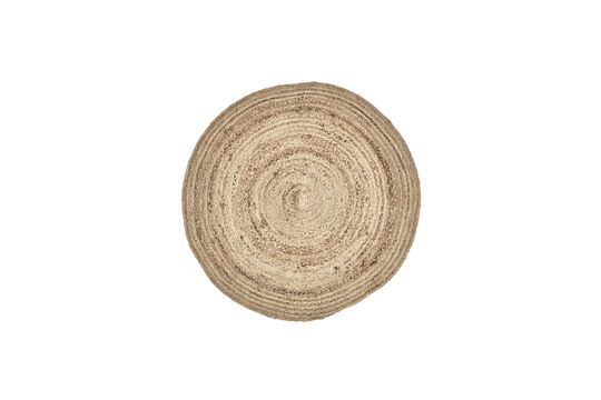 Tapis en jute clair 90 cm Rugy Détouré