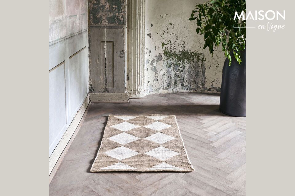 Tapis en jute clair 90x60 cm Dry House Doctor