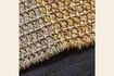 Miniature Tapis en jute clair et jaune 140x70 cm Trap 3