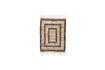 Miniature Tapis en jute clair et noir 90x60 cm Leah 1