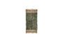 Miniature Tapis en jute clair et vert 140x70 cm Trap Détouré