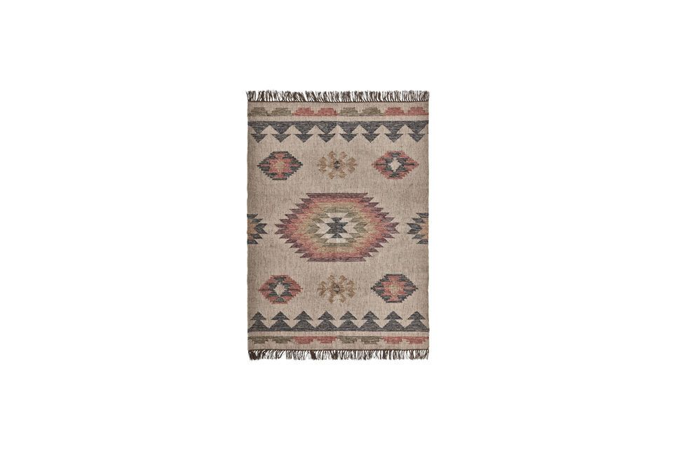 Tapis en jute multicolore 200x140 cm Metri House Doctor