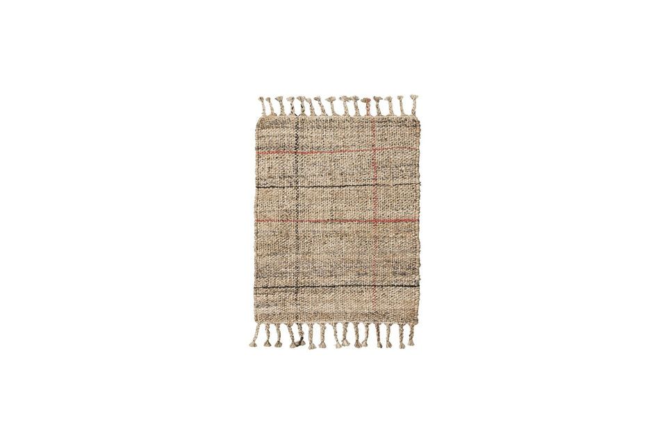 Tapis en jute multicolore 90x60 cm Atur House Doctor