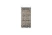 Miniature Tapis en laine beige et noir 200x90 cm Cros 1