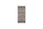 Miniature Tapis en laine beige et noir 200x90 cm Cros Détouré