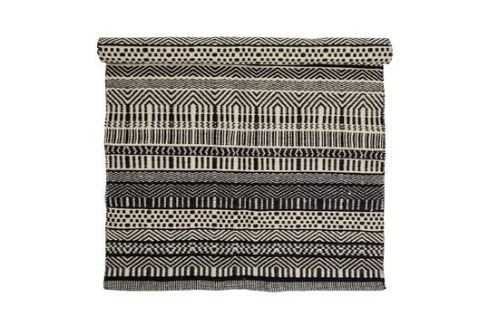 Tapis noir en laine Joob