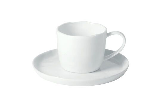 Tasse à thé & sous-tasse Porcelino White