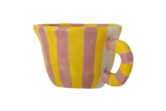 Tasse en grès jaune et rose Nini Détouré