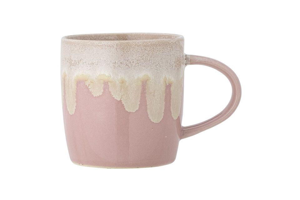 Tasse en grès rose Louisa Bloomingville