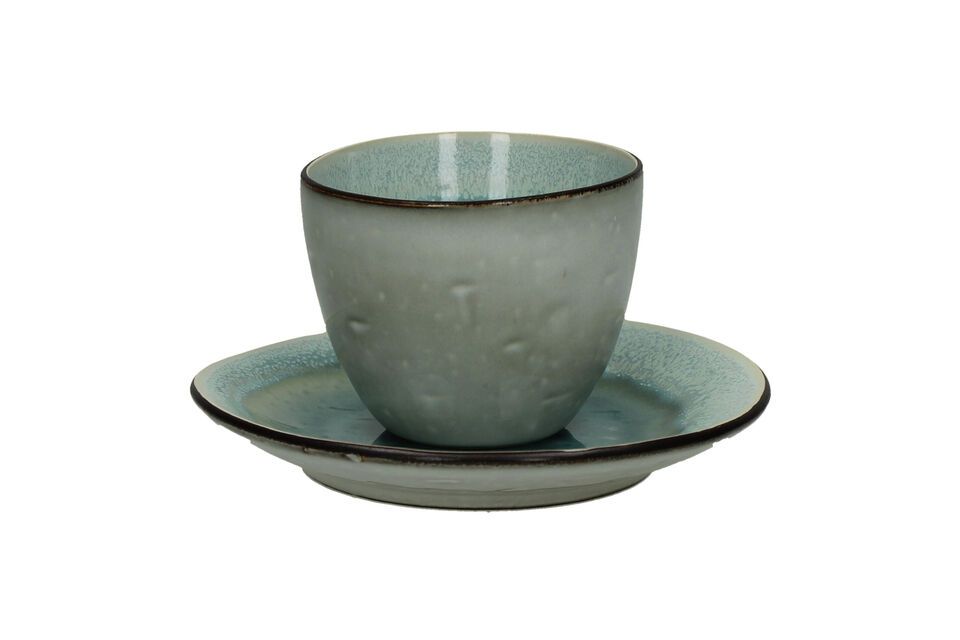 Tasse en grès turquoise Kimo Pomax