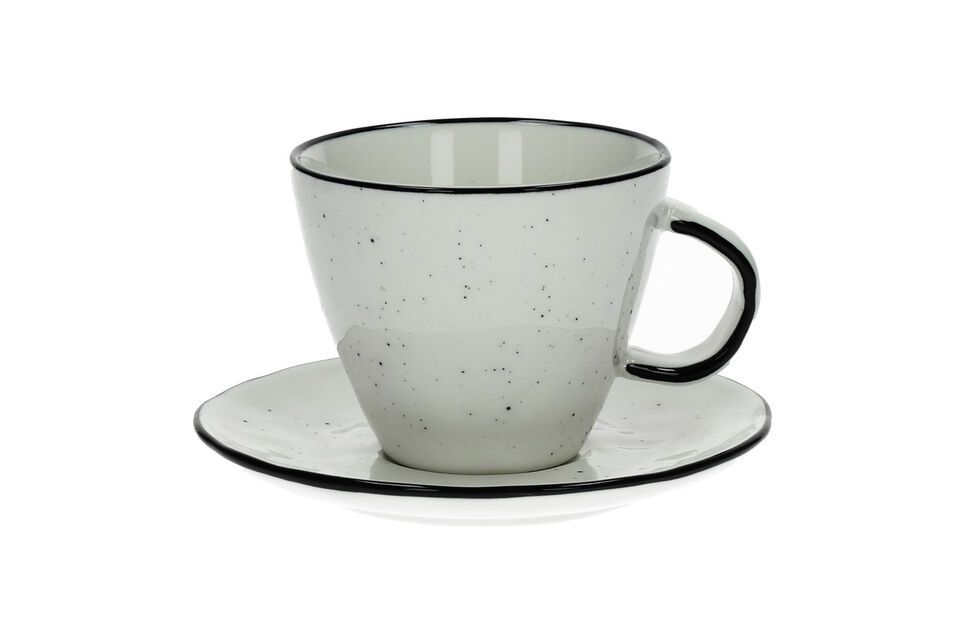 Tasse en porcelaine blanche Basil Pomax