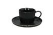 Miniature Tasse et soucoupe en grès noir Porcelino D16 1