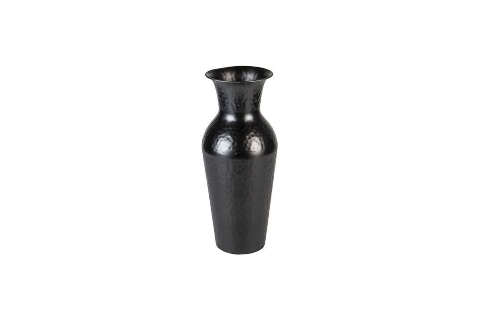 Vase en acier noir 40 cm Dunja White Label