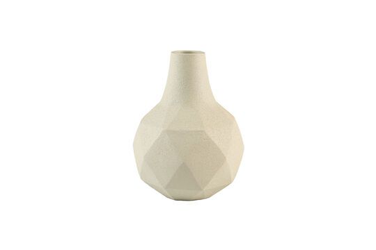 Vase en aluminum beige 16 cm Bloom Détouré