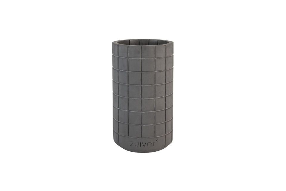 Vase en béton gris foncé 26 cm Fajen Zuiver